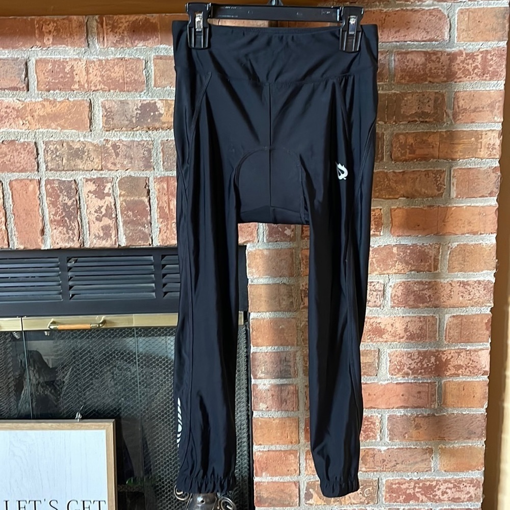 Baleaf Bike Cycling Spin 3D Padded Black Capri Pants